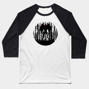 Mothman Slhouette Baseball T-Shirt